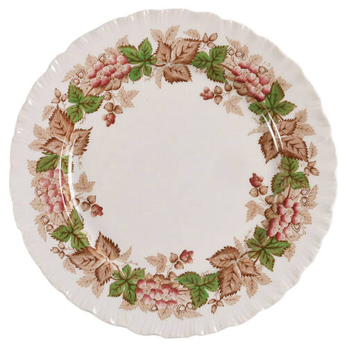 Wildbriar Brown Pink Salad Plate