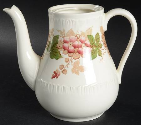 Wildbriar Brown Pink Coffee Pot No Lid