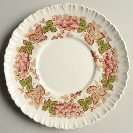 Wildbriar Brown Pink Underplate for Sauce Boat