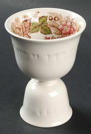 Wildbriar Brown Pink Double Egg Cup