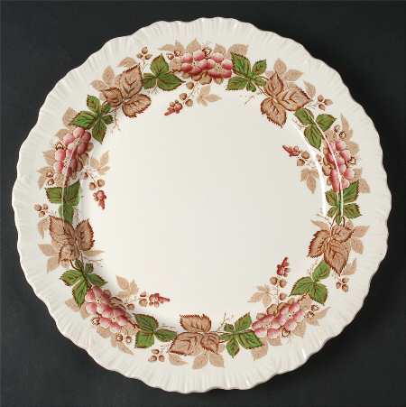 Wildbriar Brown Pink 13" Chop Plate (Round Platter)