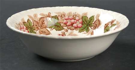 Wildbriar Brown Pink Coupe Cereal Bowl
