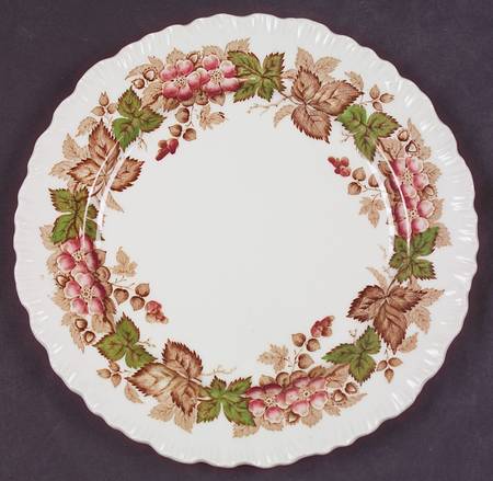 Wildbriar Brown Pink Dessert/Pie Plate