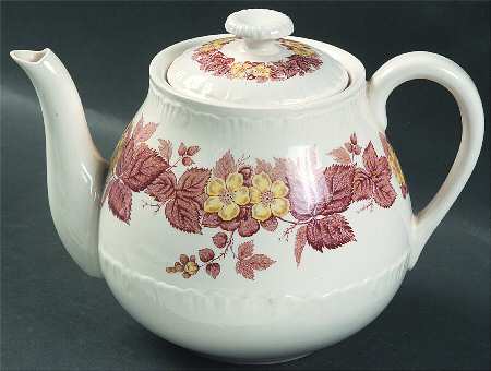 Wildbriar Brown Yellow Teapot & Lid