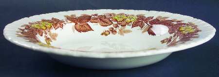 Wildbriar Brown Yellow Rim Soup Bowl