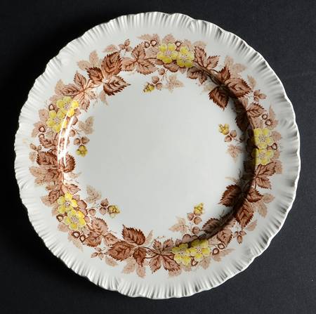 Wildbriar Brown Yellow Salad Plate