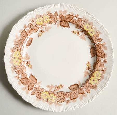 Wildbriar Brown Yellow Luncheon Plate