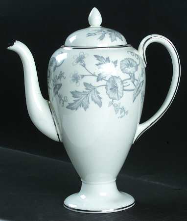 Wildflower Gray Small Coffee Pot & Lid