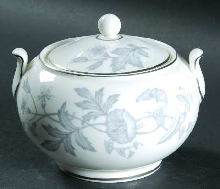 Wildflower Gray 146 Shape Sugar Bowl & Lid