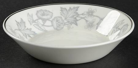 Wildflower Gray Fruit/Dessert (Sauce) Bowl