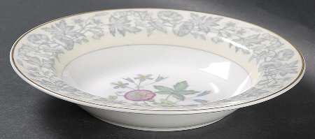 Wildflower Ivory Rim Soup Bowl