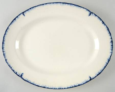 Williamsburg Blue 16" Oval Serving Platter
