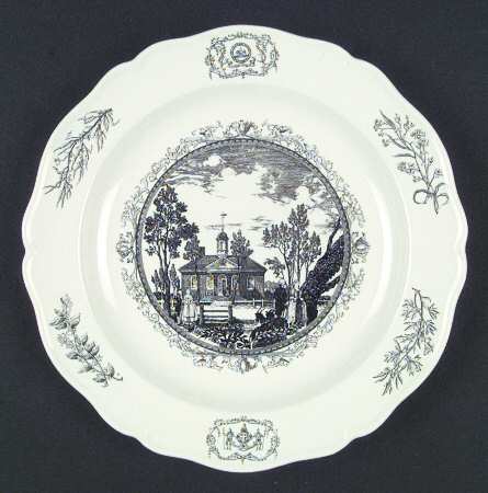Williamsburg Virginia Dinner Plate