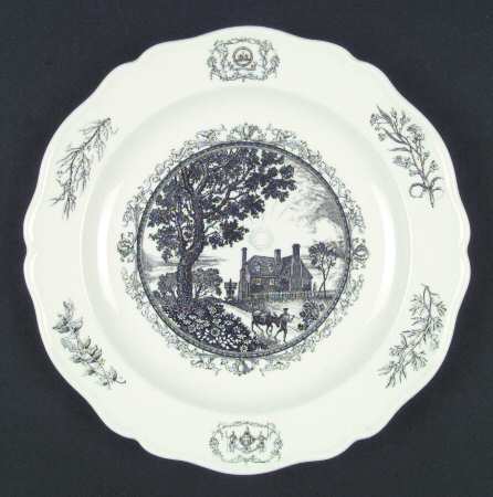 Williamsburg Virginia Dinner Plate