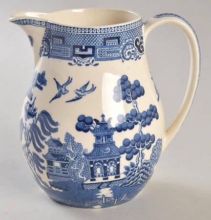 Willow Blue (Newer, Smooth) 24 Oz Pitcher