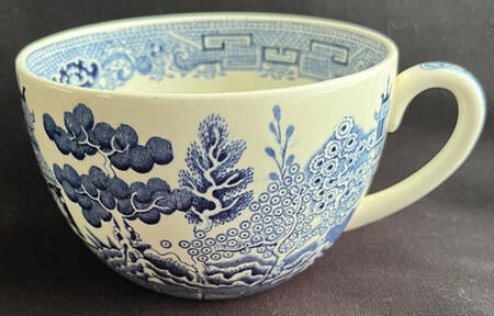 Willow Blue (Newer, Smooth) Breakfast Cup