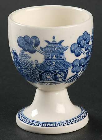 Willow Blue (Newer, Smooth) Single Egg Cup