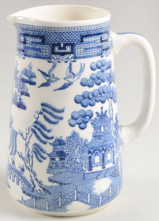 Willow Blue (Older, Smooth) 20 Oz Pitcher