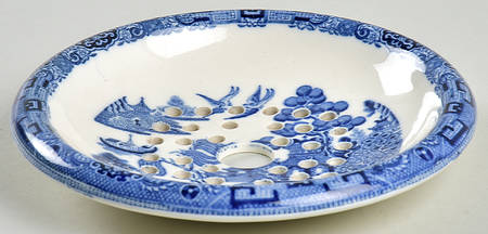 Willow Blue (Older, Smooth) Drainer for Drainer & Bowl Set