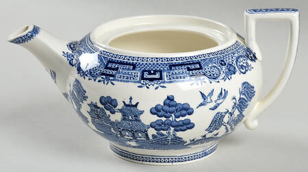 Willow Blue (Older, Smooth) Individual Teapot No Lid