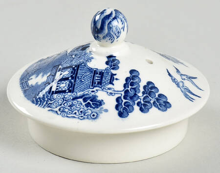 Willow Blue (Older, Smooth) Lid for Individual Teapot