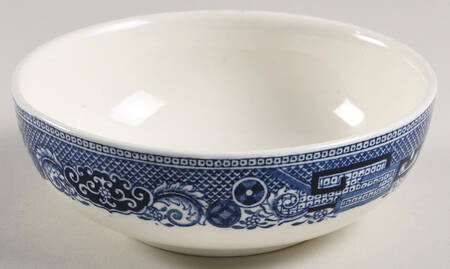 Willow Blue (Older, Smooth) Soap Box and Strainer No Lid