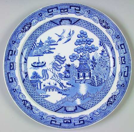 Willow Blue (Older, Smooth) Dinner Plate