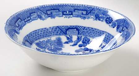 Willow Blue (Older, Smooth) Coupe Cereal Bowl