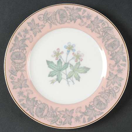 Wildflower Pink Bread & Butter Plate