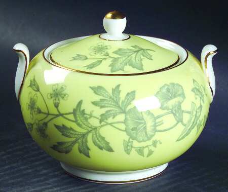 Wildflower Yellow 146 Shape Sugar Bowl & Lid