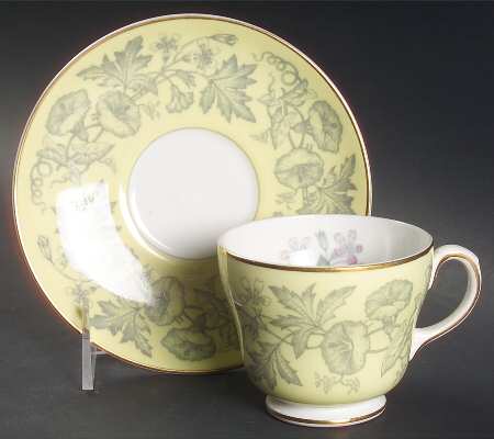 Wildflower Yellow Footed Cup & Saucer Set