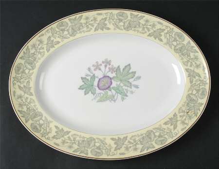 Wildflower Yellow 13" Oval Serving Platter