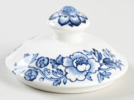 Windermere Blue and White Lid for Sugar Bowl