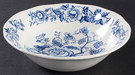 Windermere Blue and White Coupe Cereal Bowl