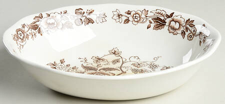 Windermere Brown 9" Oval Vegetable Bowl