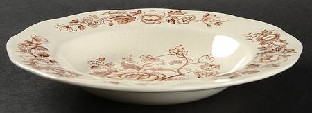 Windermere Brown Rim Soup Bowl