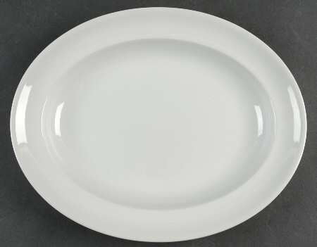 Windsor Grey 12" Oval Serving Platter