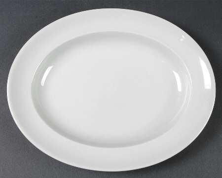 Windsor Grey 10" Oval Serving Platter