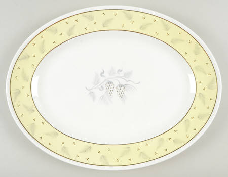 Windrush Yellow 15" Oval Serving Platter