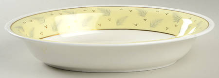 Windrush Yellow 10" Oval Vegetable Bowl