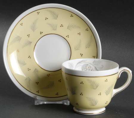 Windrush Yellow Footed Cup & Saucer Set