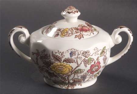 Windermere Multicolor Sugar Bowl & Lid