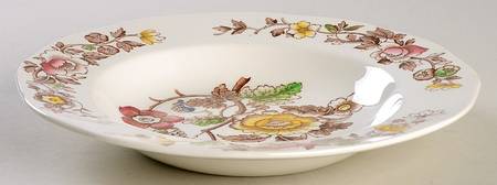 Windermere Multicolor Rim Soup Bowl
