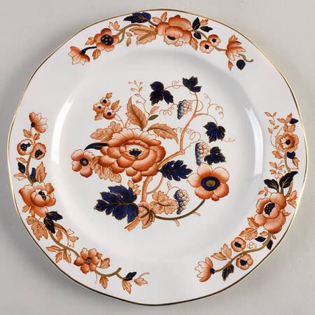 Windermere Orange and Blue Dinner Plate