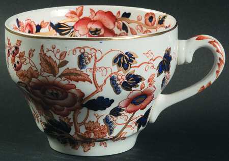 Windermere Orange and Blue Flat Cup