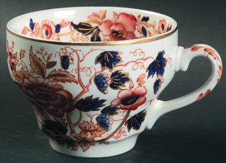 Windermere Orange and Blue Flat Cup