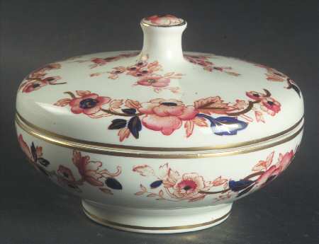 Windermere Orange and Blue 4" Candy Box & Lid