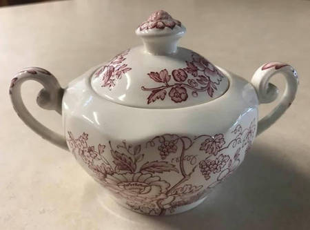 Windermere Red Sugar Bowl & Lid