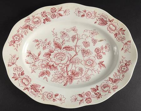 Windermere Red 14" Oval Serving Platter