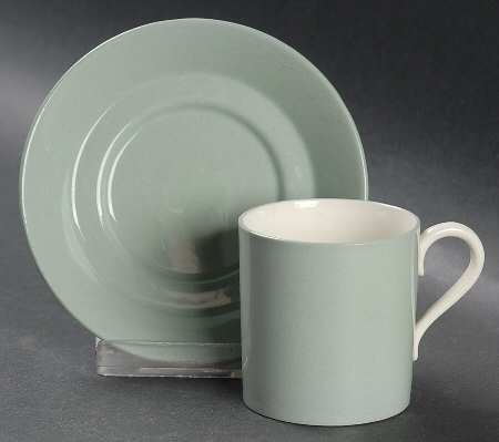 Wintergreen Flat Demitasse Cup & Saucer Set